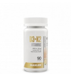 D3+K2 Vitamins 90 softgels Maxler